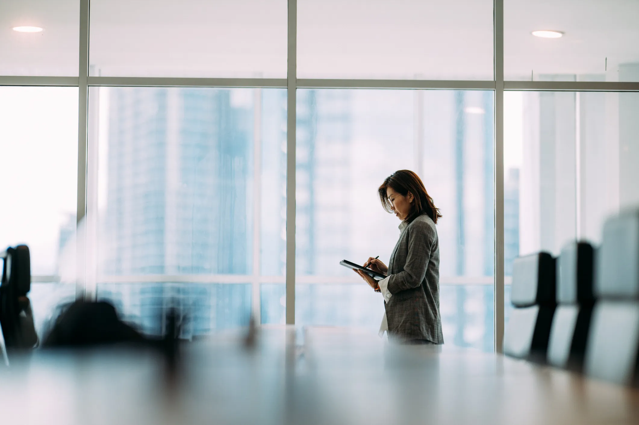 Asian female professional modern office