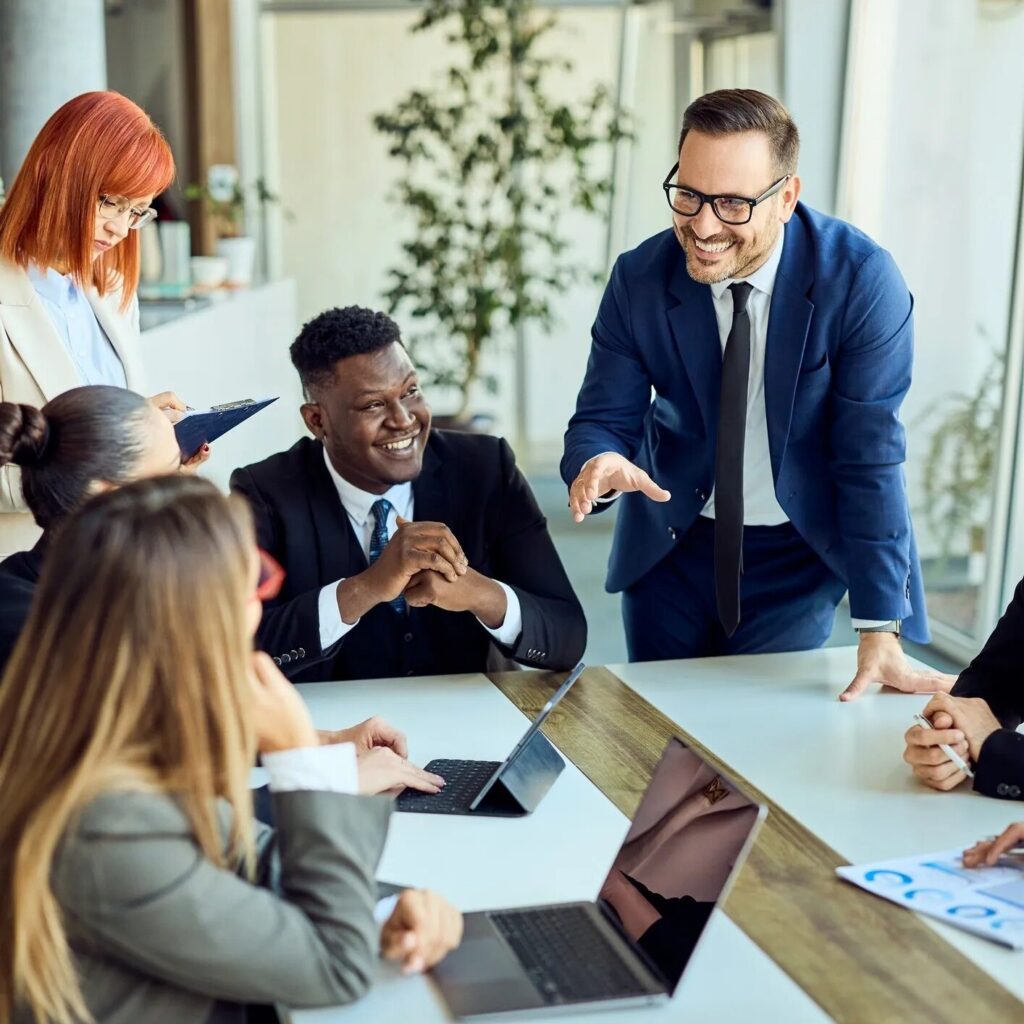 Business leaders meeting
