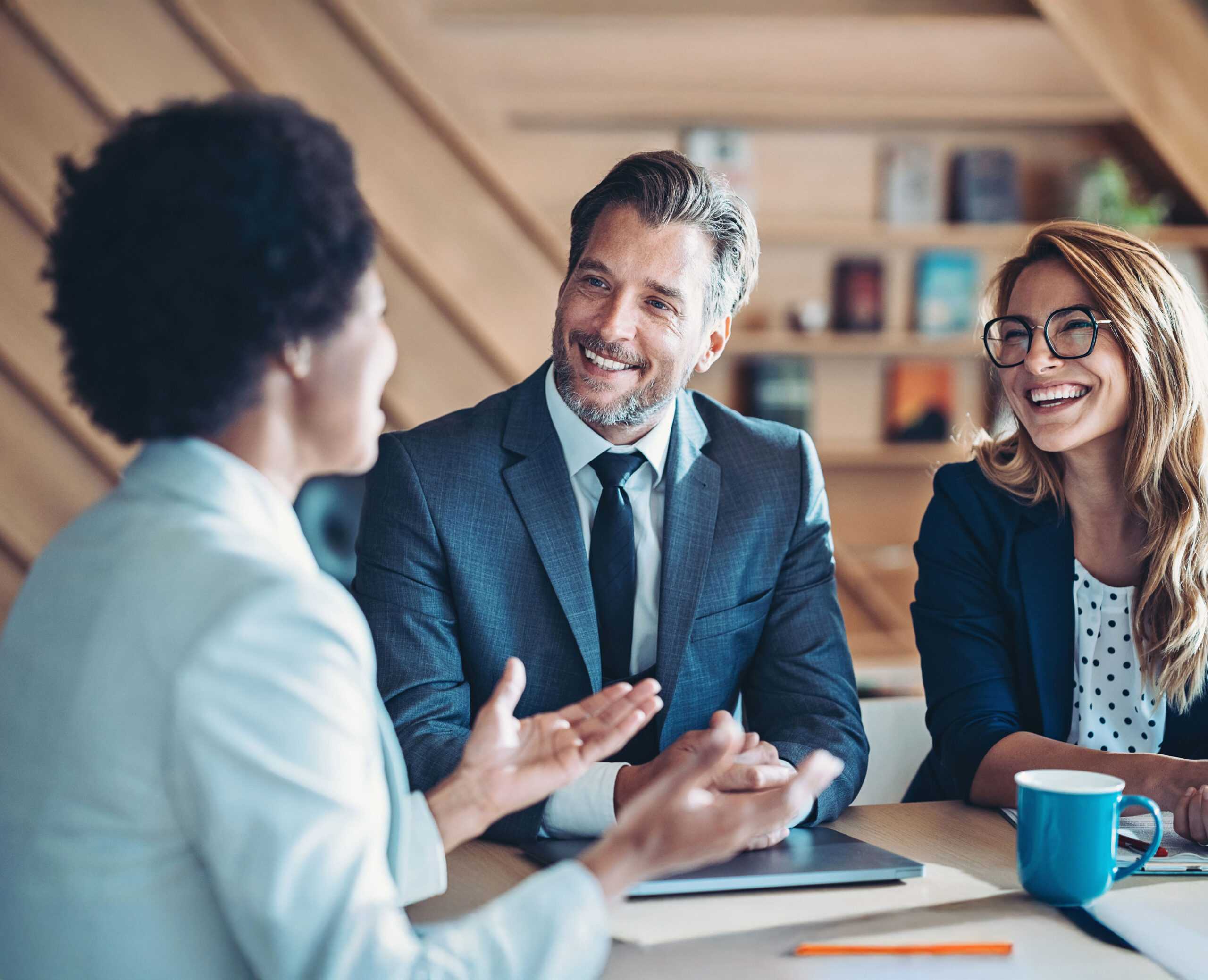 Executive team in a client consultation